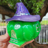 Resin Witch House Trinket Storage - Purple and Green